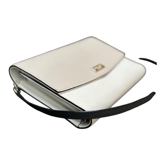 Kate Spade Tan White and black shoulder purse EUC some light wear - Picture 12 of 15